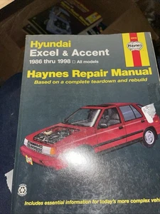 Haynes Repair Manual #43015 -- Hyundai Excel & Accent All Models 1986-1998 - Bild 1 von 2