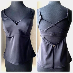 Prana Carina Black Swim Tankini 36D M - Picture 1 of 12