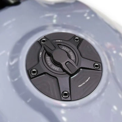 Blue CNC NIMBLE Motorcycle Fuel Caps For MT-07 FZ-07 14 15 16 17 18 19 20 - Image 1 of 4