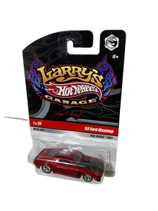 Hot Wheels Larry's Garage '69 Ford Mustang Red 1 / 20 Real Riders Signed - Picture 1 of 5