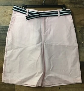 NWT Crown and Ivy Boy’s Pink Adjustable Waist Shorts Size 18 Belt Preppy Easter - Picture 1 of 6