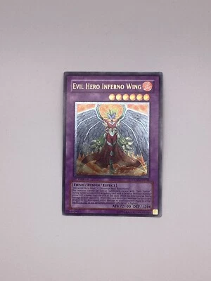 YuGiOh Evil Hero Inferno Wing - Ultimate - 1st Ed - GLAS-EN038 - Near Mint - Image 1 of 2