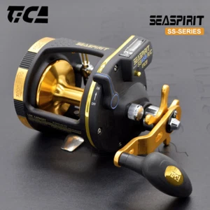 TICA SEASPIRIT 30" Retrieve Rate Level Wind Line Counter Saltwater Fishing Reels - Picture 1 of 14