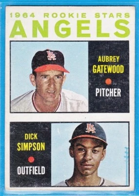 1964 Topps - 1964 Rookie Stars #127 Dick Simpson, Aubrey Gatewood (RC) - Image 1 of 2