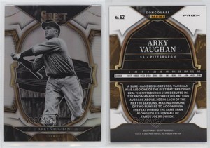 2023 Panini Select Concourse Silver Prizm Arky Vaughan #62 HOF