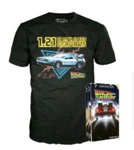 T-shirt Ritorno al Futuro Funko Home Video nuova con scatola senza VHS retrò film maglietta - Foto 1 di 4