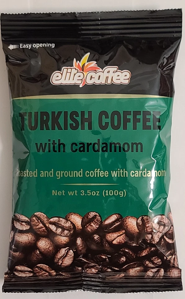 CAFÉ ELITE TURCO Con CARDAMÓN Tostado MOLIDO 100GR Producto de ISRAEL Kosher Foto 1 de 1