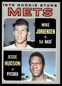 1970 Topps #348 Mets Rookie Stars Jorgensen, Hudson VG-VGEX - Picture 1 of 2