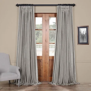 Tende oscuranti argento (1 pannello) 100x64 tessuti e arredi esclusivi NUOVO** - Foto 1 di 7