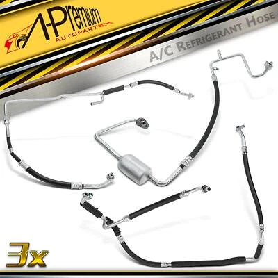 3x A/C Refrigerant Line Hose w/ AC for Ford Explorer 2006-2010 Mercury 2007-2010 - Image 1 of 4
