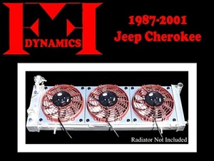 SISTEMA VENTOLA RAFFREDDAMENTO ELETTRICO F DYNAMIC EXTREME: JEEP CHEROKEE XJ TRIPLE THREAT - Foto 1 di 1