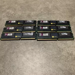Set Of 6 KINGSTON Ktm5780/8g SERVER MEMORY 2RX4 PC2-5300F-555-11 - Picture 1 of 4