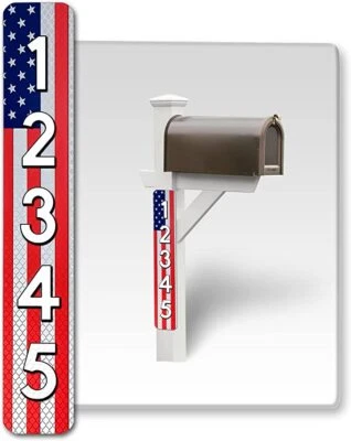 Super Reflective Vertical Address Stickers for House, Mailbox, etc - Image 1 of 4