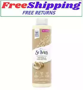 St. Ives Farina d'Avena e Burro di Karitè Pelle Secca Liquido Lenitivo Lavaggio Corpo 22 oz - Foto 1 di 7