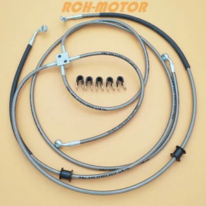 Front Braided Brake Hose Line Assembly for Can-Am 705601686 - Bild 1 von 1