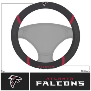 Atlanta Falcons Embroidered Steering Wheel Cover - Picture 1 of 2