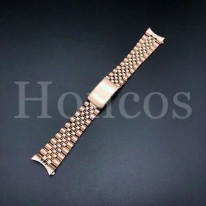 Curved End Links Jubilee Replacement Bracelet Watch Band Strap 13/19/20/21 MM - Picture 1 of 39