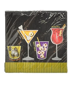 Halloween Spooky Drinks Paper Napkins  16  Luncheon Size by Ellen Crimi-Trent - Picture 1 of 2