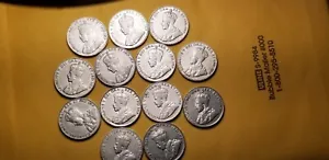 Beautiful High Grade Collection Canada King George V Nickels 13 Different Coins. - Bild 1 von 6