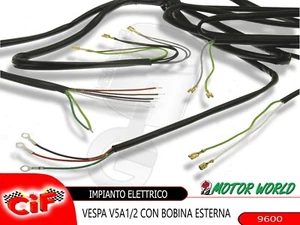 9600 IMPIANTO ELETTRICO CABLAGGIO COMPLETO PIAGGIO VESPA 50 R L N FARO ROTONDO - Imagen 1 de 1