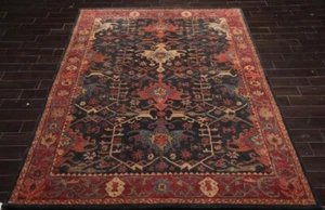 Red Colour Hand Tufted Wool Area Rug For Bedroom Living Room - Picture 1 of 10