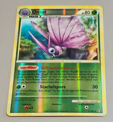 Omot # 11/102 Rare Reverse Holo HS Triumph (Triumphant) 2010-11 Pokemon Mint - Bild 1 von 3