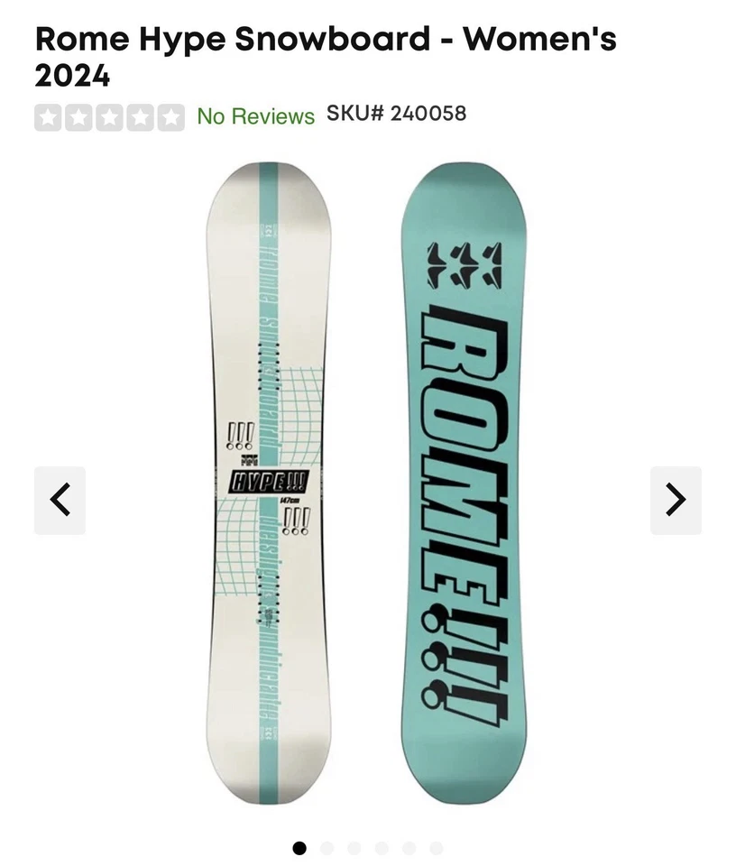 Snowboard Rome Hype 143 - Totalmente Nuevo Foto 1 de 2
