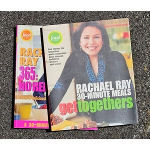 2 Rachel Ray Cookbooks No Repeats & Get Togethers Food Network NEW - Picture 1 of 8