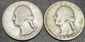 1932-D&S Washington Silver Quarter Key Date Coins Low Mintage - No Reserve! - Picture 1 of 2