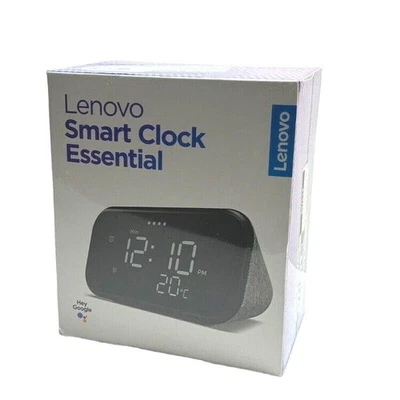 Lenovo Smart Clock Essential With Google Assistant | Hemp Grey - Wifi Connecting - image 1 of 4