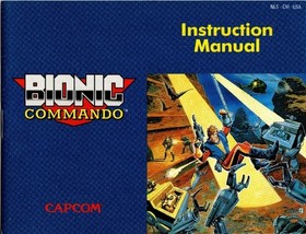 BIONIC COMMANDO  (Manual Only) Nintendo NES (NO Box or Game)