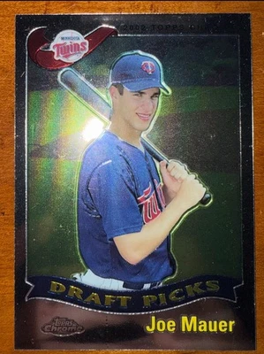 2002 Topps Chrome Joe Mauer #622 RC Rookie - Image 1 of 2