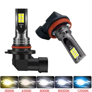 LED Birnen Auto H8 H11 H16 9005 9006 6000K Weiß Nebelscheinwerfer 12V-24V - Bild 1 von 23