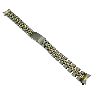 Rolex Jubilee Oval Bracelet USA 13mm Two Tone SS & Gold 14KT Watch Band - Picture 1 of 6