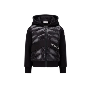 (Kids) Moncler Laque Padded Hoddie Black - 22FW - Picture 1 of 2