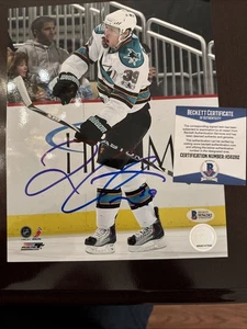 Logan Couture Signed Autographed 8x10 San Jose Sharks Photo Beckett BAS COA 1A - Picture 1 of 3