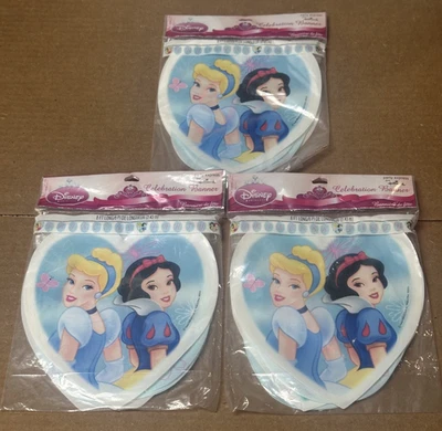 3 PK DISNEY PRINCESA CELEBRACIÓN 8 FT BANNER FIESTA POR SELLO - SUMINISTROS PARA FIESTAS Foto 1 de 4