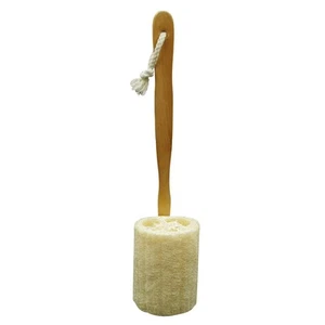 Natural Exfoliating Loofah Luffa Loofa Back Sponge Scrubber Brush with Long - Picture 1 of 7