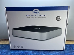 OWC 1TB miniStack USB 3.1 External Hard Drive OWCMSTK3H7T1.0 New Sealed - Picture 1 of 14
