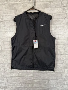 Neu mit Etikett Nike Tour wasserabweisende schwarze Damen-Golfweste mit durchgehendem Reißverschluss DX6085-010 Medium - Bild 1 von 7