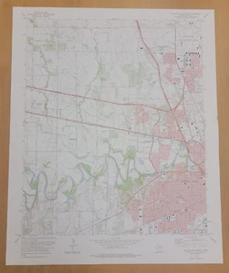 1972 USGS Map of Wichita Falls West - Texas - Sheppard Air Force Base - Picture 1 of 5