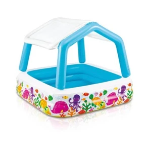 NEW Intex Sun Shade Blue Inflatable Pool, 62 X 48 for Ages 2+ - Picture 1 of 3