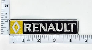 Embroidered Patch - French Autos - Iron-on - Black/Gold/Silver Combo - Renault - Picture 1 of 1