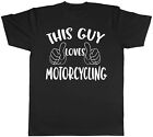 This Guys Loves Motorcycling Mens Short Sleeve T-Shirt