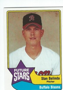 1989 CMC AAA Future Stars #13 Stan Belinda Buffalo Bisons Baseball Card