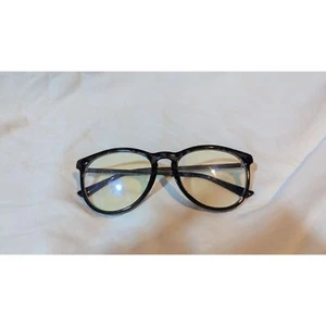 Vintage Styled Black Round Eyeglass Frames - Picture 1 of 3