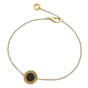 BVLGARI Bracelet K18 yellow gold onyx Bulgari Bulgari used - Picture 1 of 9
