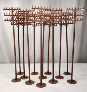 Lot of 12 Bachmann Big Hauler G Scale Telephone Poles w/ Bases 13"  Scenery - Picture 1 of 1