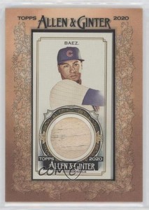 2020 Topps Allen & Ginter's Framed Mini Relics Javier Baez #MFR-JB
