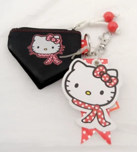 PORTAMONETE HELLO KITTY - a forma di tasca - rosso e nero - piccolo e comodo - Foto 1 di 2